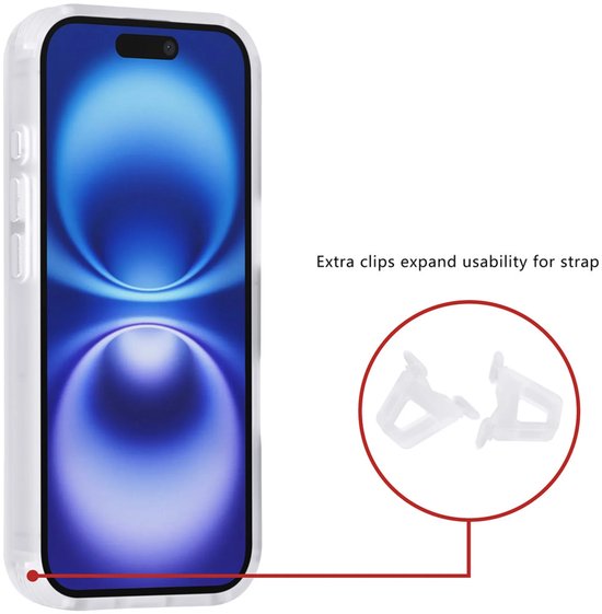 iPhone 16 Hoesjes – Carbon Fiber Backcover – Schokbestendig – Wit-Ilumina Benelux