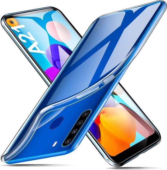 Samsung Galaxy A21 Hoesjes – Siliconen Backcover – Soft Case – Transparant-Ilumina Benelux