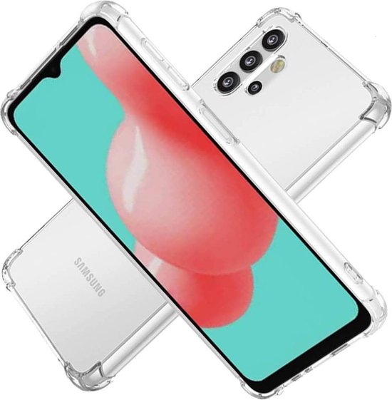 Samsung Galaxy A32 5G Hoesjes – Siliconen Backcover – Schokbestendig – Anti-shock – Transparant-Ilumina Benelux