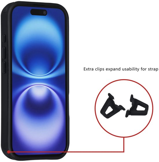 iPhone 17 Hoesjes – Carbon Fiber Backcover – Schokbestendig – Zwart-Ilumina Benelux