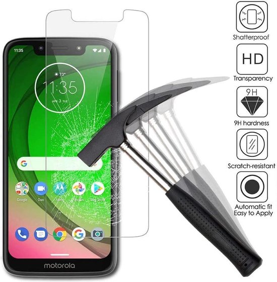 Screenprotector - Geschikt voor Motorola Moto G7 - 9H Glas (1-Pack)
