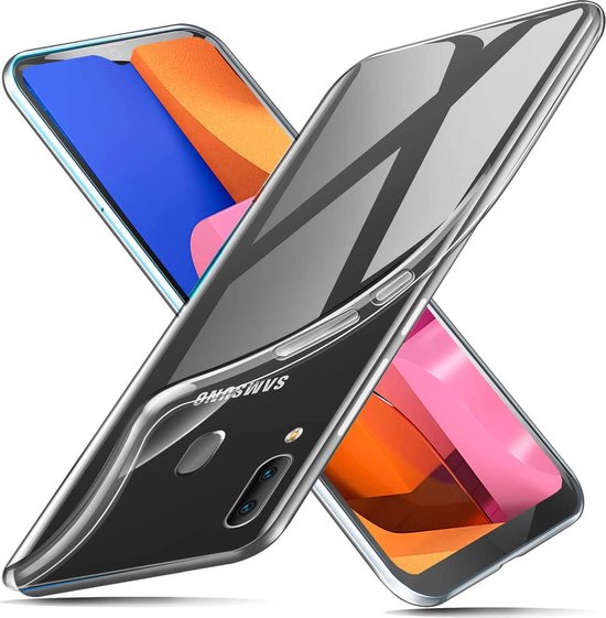 Samsung Galaxy A20S Hoesjes – Transparante Siliconen Backcover – Flexibel – Schokabsorberend-Ilumina Benelux
