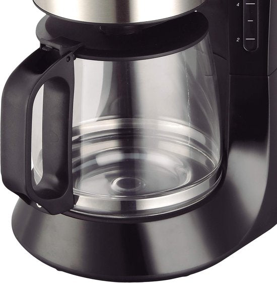 Druppelkoffiezetapparaat – 1,2L 10-12 Kopjes – Glazen Kan – Warmhoudfunctie – 900W – Zwart-Filter-koffiezetapparaat-Ilumina Benelux