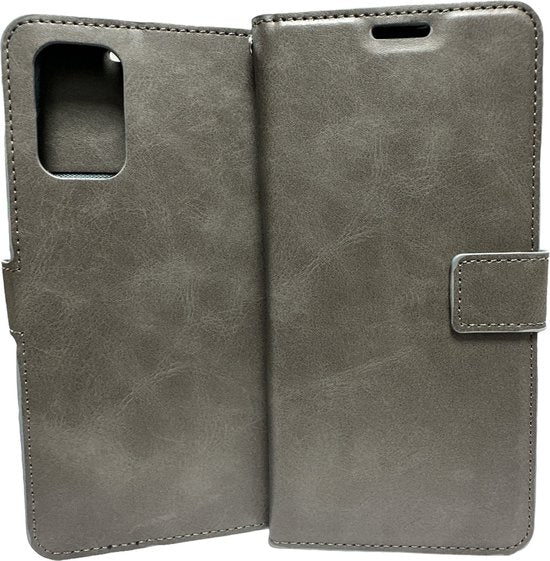 Samsung Galaxy S20 Plus Hoesjes – Portemonnee Book Case – Pasjeshouder – Magneetsluiting – Grijs-Ilumina Benelux
