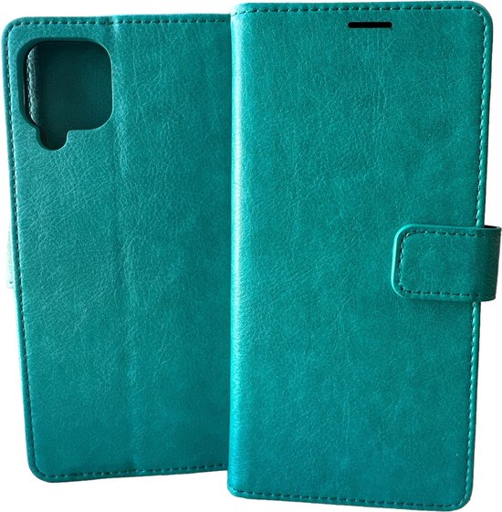 Samsung Galaxy M53 Hoesjes – Portemonnee Hoes – 2 Pack Screenprotector – Pasjeshouder – Turquoise-Ilumina Benelux