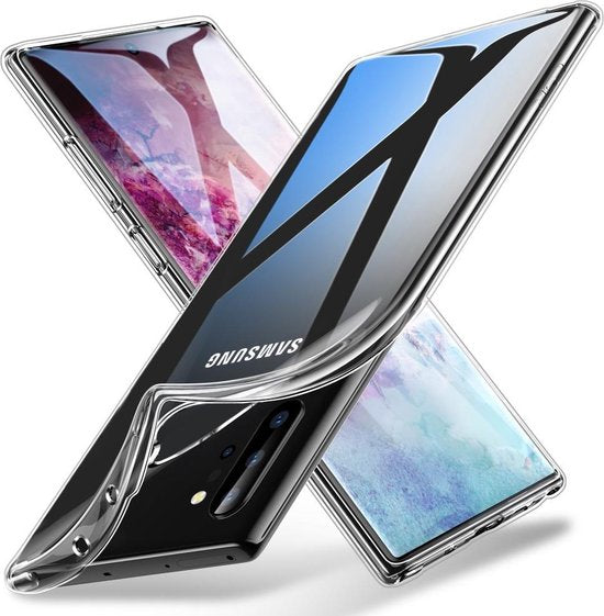 Samsung Galaxy Note 10 Plus Hoesjes – Siliconen Backcover – Soft Touch – Transparant-Ilumina Benelux