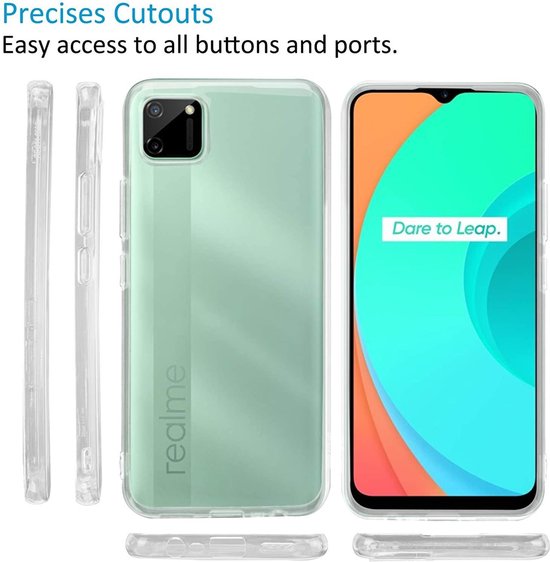Realme C11 Hoesjes – Siliconen Backcover – Transparant – Soft TPU – Slank Design-Ilumina Benelux