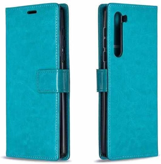 Motorola Edge Hoesjes – Portemonnee Book Case – Pasjeshouder – Magneetsluiting – Turquoise-Ilumina Benelux