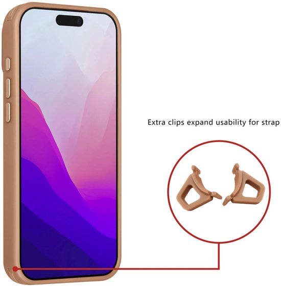 iPhone 17 Pro Max Hoesjes – Carbon Fiber Backcover – Schokbestendig – Bruin-Ilumina Benelux