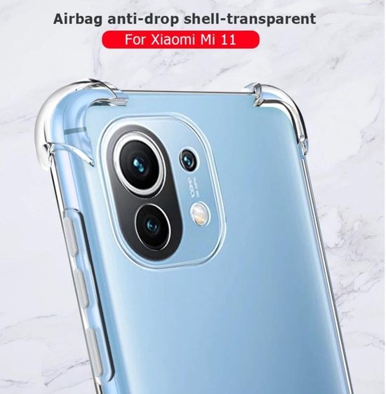 Xiaomi Mi 11 Hoesjes – Siliconen Bumper – Schokbestendig – Transparant-Ilumina Benelux