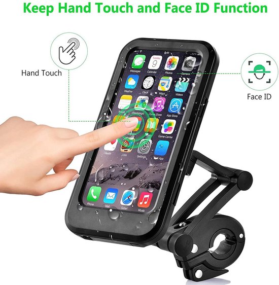 Telefoonhouder fiets & motor – Stuurhouder – Universeel – Stevige beugel – Zwart-Ilumina Benelux