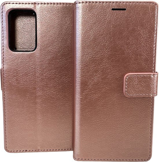 OnePlus Nord CE 2 Hoesjes – Portemonnee Book Case – Pasjeshouder – Magneetsluiting – Roségoud-Ilumina Benelux
