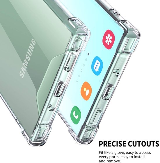 Samsung Galaxy Note 20 Ultra Hoesjes – Siliconen Backcover – Schokbestendig – Transparant-Ilumina Benelux