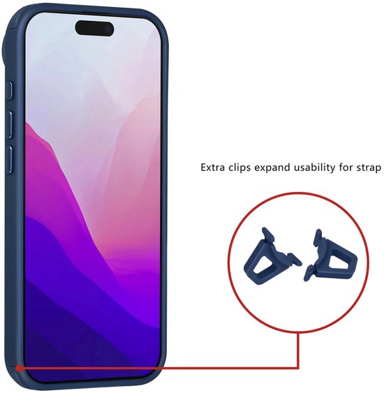 iPhone Air Hoesjes – Carbon Fiber Backcover – Schokbestendig – Blauw-Ilumina Benelux