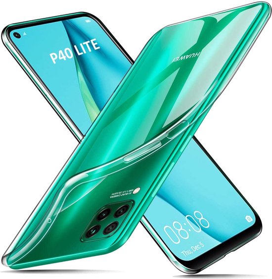 Huawei P40 Lite Hoesjes – Siliconen Backcover – Transparant – Flexibel – Anti Kras-Ilumina Benelux