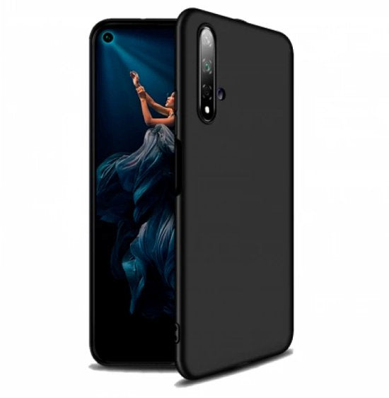 Huawei Nova 5T Hoesjes – Siliconen Backcover – Soft Silicone – Schokbestendig – Zwart-Ilumina Benelux