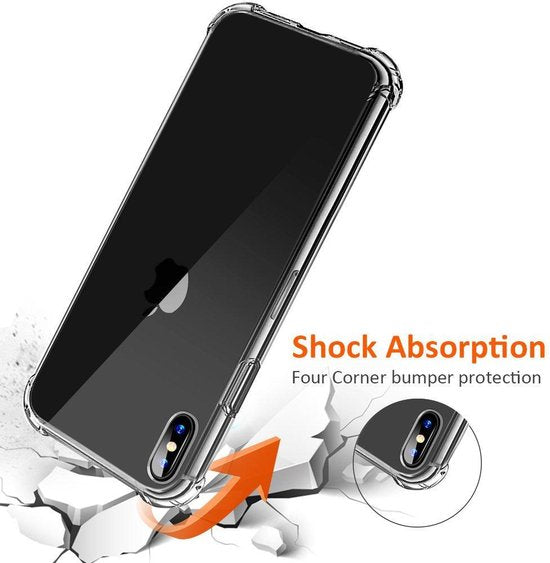 iPhone XR Hoesjes – Anti-Shock Backcover – Schokbestendig – Transparant-Ilumina Benelux