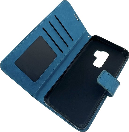 Portemonnee Book Case Hoesje Geschikt voor: Samsung Galaxy S9 - Turquoise