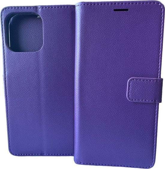 iPhone 14 Pro Max Hoesjes – Portemonnee Book Case – Pasjeshouder – Magneetsluiting – Paars-Ilumina Benelux