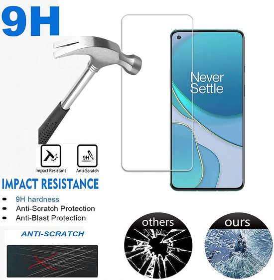 OnePlus 9 Hoesjes – Siliconen Backcover – Inclusief 2x Screenprotector – Zwart-Ilumina Benelux