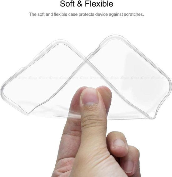 OPPO Find X2 Pro Hoesjes – Transparante Siliconen Backcover – Inclusief 2x Screenprotector Gehard Glas – Anti Kras-Ilumina Benelux