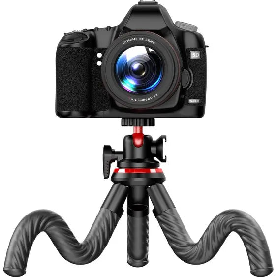 Octopus Flex Statief CO2 – 2-in-1 Smartphone & Camera Houder – Flexibel Camerastatief – Zwart-Ilumina Benelux