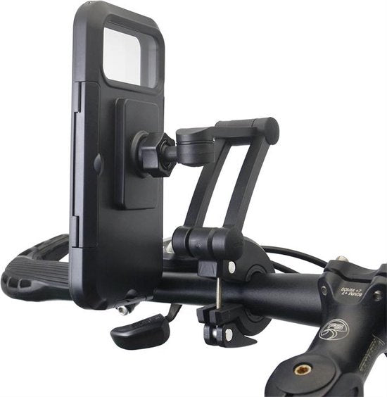 Telefoonhouder fiets & motor – Stuurhouder – Universeel – Stevige beugel – Zwart-Ilumina Benelux