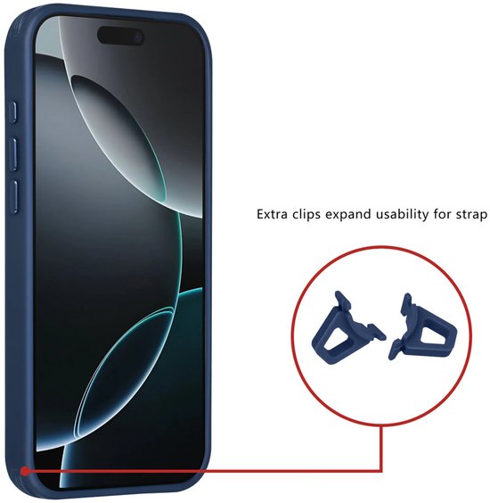 iPhone 16 Pro Max Hoesjes – Carbon Fiber Backcover – Schokbestendig – Blauw-Ilumina Benelux
