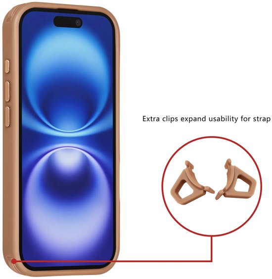 iPhone 16 Hoesjes – Carbon Fiber Backcover – Schokbestendig – Bruin-Ilumina Benelux