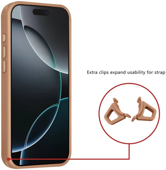 iPhone 16 Pro Max Hoesjes – Carbon Fiber Backcover – Schokbestendig – Bruin-Ilumina Benelux
