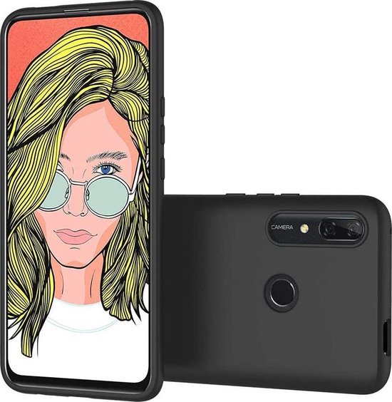 Huawei P Smart Z Hoesjes – Siliconen Backcover – Softcase – Zwart-Ilumina Benelux