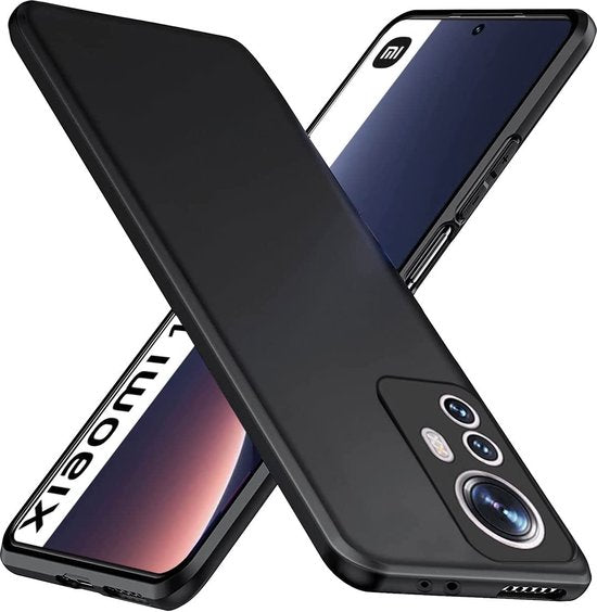 Xiaomi 12 / 12X Hoesjes – Siliconen Backcover – Schokbestendig – Zwart-Ilumina Benelux