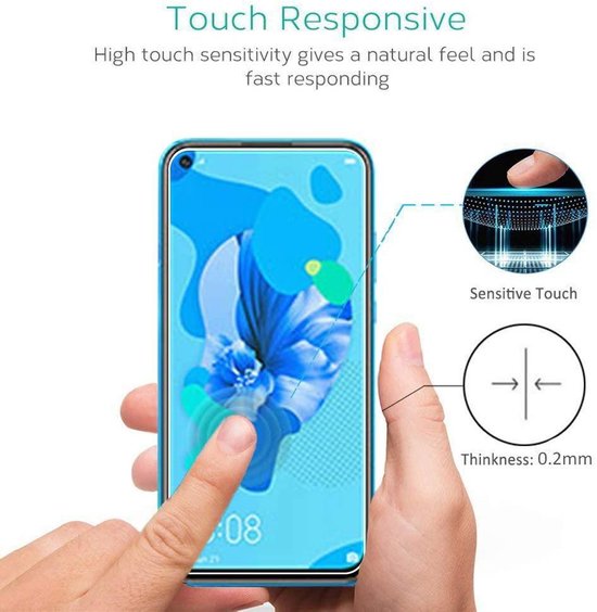 Huawei P20 Lite 2019 Hoesjes – Portemonnee Backcover – Pasjeshouder – 2x Screenprotector – Rood-Ilumina Benelux