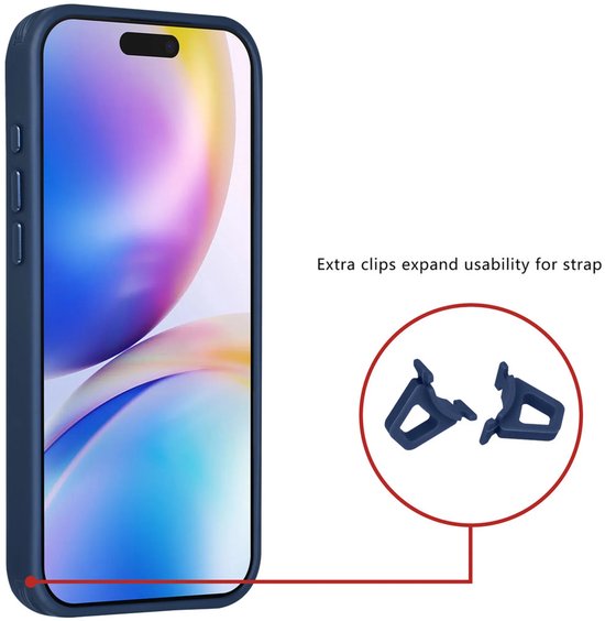 iPhone 15 Pro Max Hoesjes – Carbon Fiber Backcover – Schokbestendig – Blauw-Ilumina Benelux