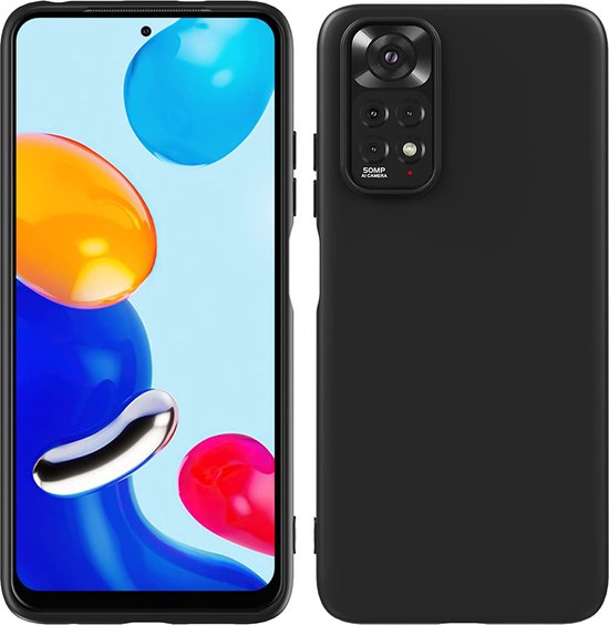 Xiaomi Redmi Note 11 5G / 11S 5G Hoesjes – Siliconen Backcover – Schokbestendig – Zwart-Ilumina Benelux