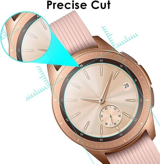 Screenprotector – Geschikt voor Samsung Galaxy Watch 4 Classic 42mm – Gehard Glas – 9H – Bubbelvrij – 2 Stuks – Transparant-Smartwatchscreenprotector-Ilumina Benelux