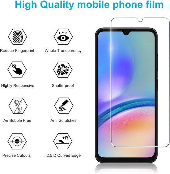 Samsung Galaxy A34 Hoesjes – TPU Backcover met Kaarthouder – Screenprotector – Schokbestendig – Transparant-Ilumina Benelux