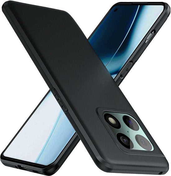 OnePlus 10 Pro 5G Hoesjes – Siliconen Backcover – Soft Silicone – Schokbestendig – Zwart-Ilumina Benelux