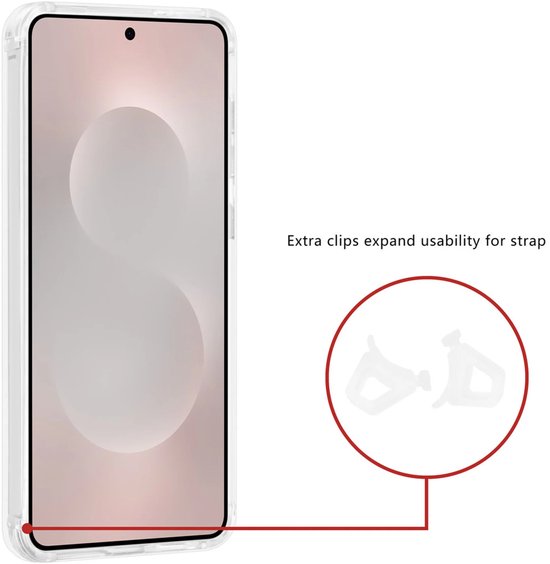 Schokbestendig Doorzichtig Hoesje | Geschikt voor: Samsung Galaxy S25 Edge - Back Cover Transparant | Compatibel met MagSafe