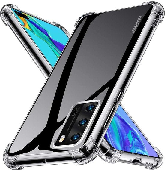Huawei P40 Hoesjes – Siliconen Backcover – Schokbestendig Anti-Shock – Transparant-Ilumina Benelux
