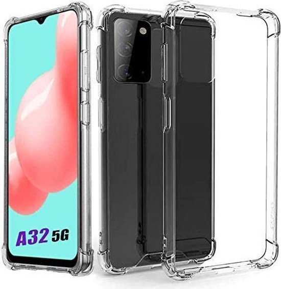 Samsung Galaxy A32 5G Hoesjes – Transparante Siliconen Backcover – Flexibel – Schokbestendig-Ilumina Benelux
