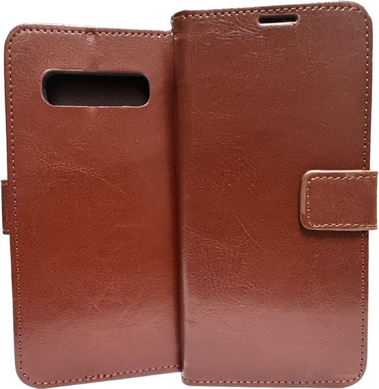 Samsung Galaxy S8 Hoesjes – Portemonnee Hoes – Pasjeshouder – Magneetsluiting – Bruin-Ilumina Benelux