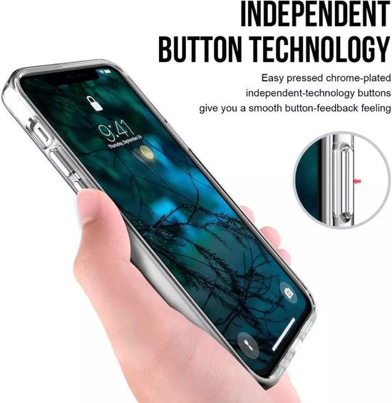 iPhone 11 Pro Hoesjes – Transparante TPU Siliconen Bumper – Military Grade – Schokbestendig – Crystal Clear-Ilumina Benelux
