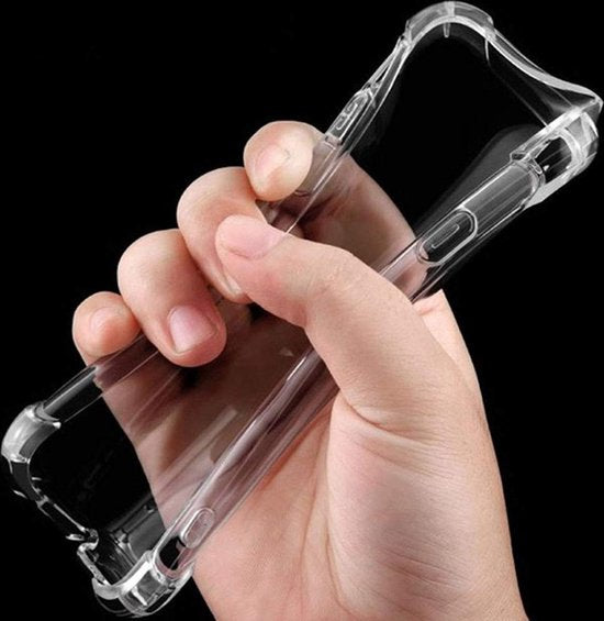 Shockproof Soft TPU hoesje zwart Silicone Case Geschikt voor: Samsung Galaxy A20E