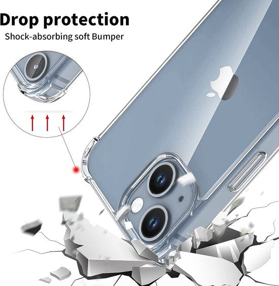 iPhone 14 Hoesjes – Ultra-Hybrid Backcover – Schokbestendig – Crystal Clear – Transparant-Ilumina Benelux