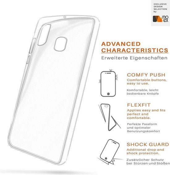 Samsung Galaxy A7 (2018) Hoesjes – Transparante Siliconen Backcover – Voor- en Achterkant Bescherming – Schokbestendig-Ilumina Benelux