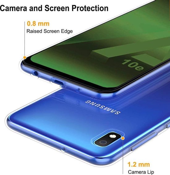 Samsung Galaxy A10e Lite Hoesjes – Siliconen Backcover – Soft Touch – Transparant-Ilumina Benelux