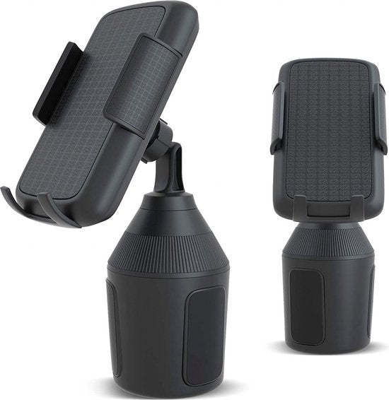 Telefoonhouder auto – Bekerhouder Cup Holder – One-Touch Klem – Universeel – Zwart-Ilumina Benelux