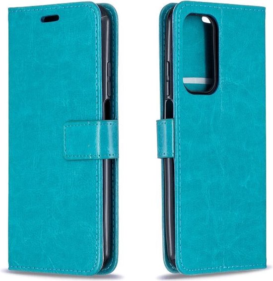 Xiaomi Mi 10T / Mi 10T Pro Hoesjes – Portemonnee Book Case – Pasjeshouder – Magneetsluiting – Turquoise-Ilumina Benelux