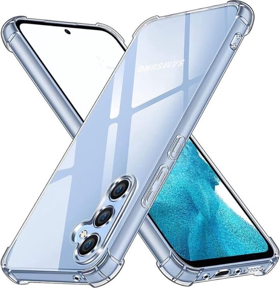 Shockproof Flexibele achterkant Silicone hoesje Transparant Geschikt voor: Samsung Galaxy A34